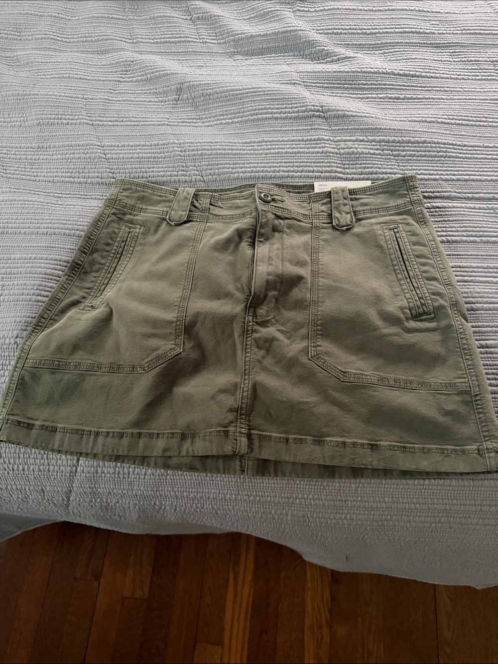 American Eagle Outfitters Olive Utility Mini Skirt